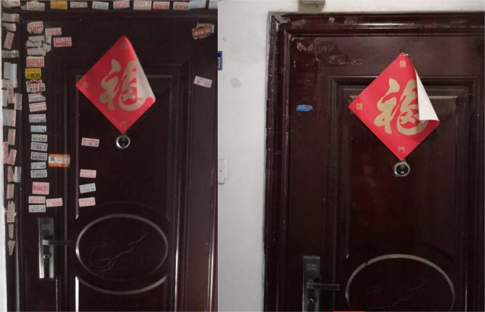 防盜門上的廣告貼紙怎么快速去除？防盜安全門保養妙招